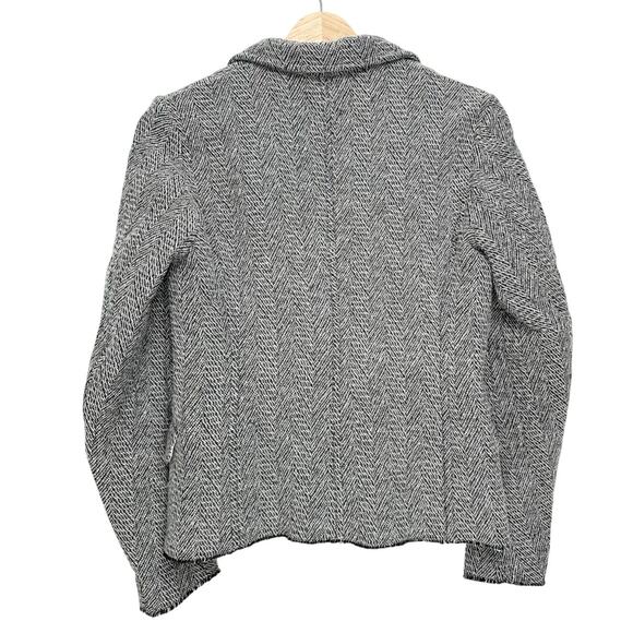 Isabel Marant Etoile Herringbone Wool Blend Blazer | Gray | SZ 8 - Picture 5 of 10